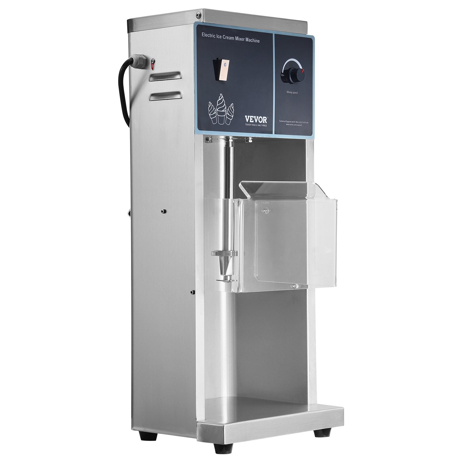 Ice Cream Blender, 400W High-Speed Ice Cream Maker Mixer Stir Machine 4200RPM, Stepless Speed Adjustment, 304 V952-BQLJBJBZL9OZ4PGZ9V3
