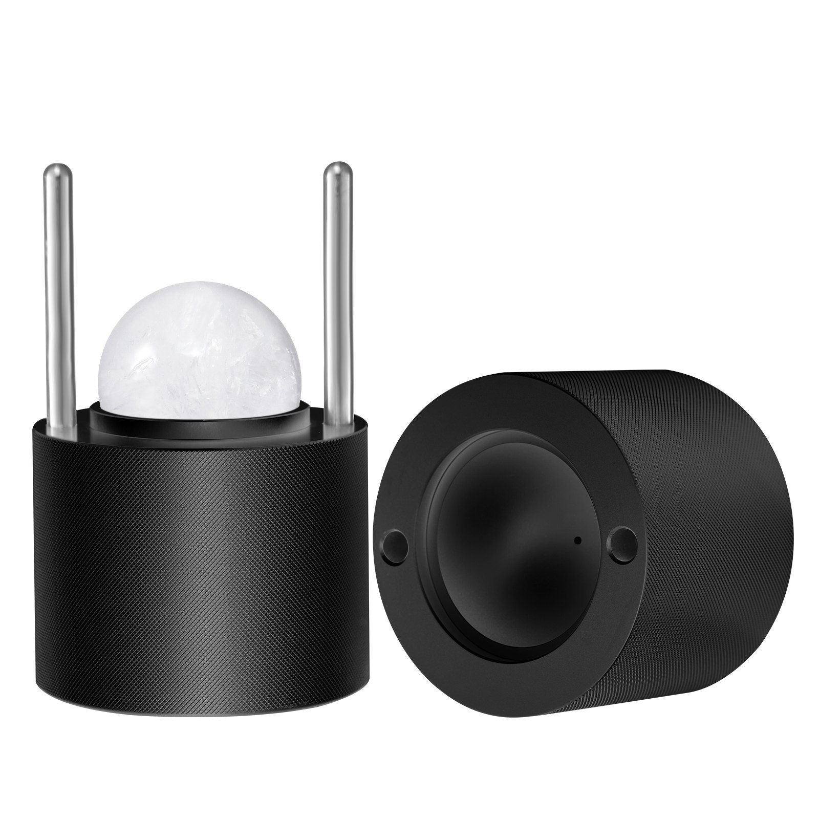 Ice Ball Press Kit, Aviation Aluminum Ice Press with Ice Block Mold, Large Mat, Tong, Drip Tray, One Glass, V952-BQYJHSLC60MME72PMV0
