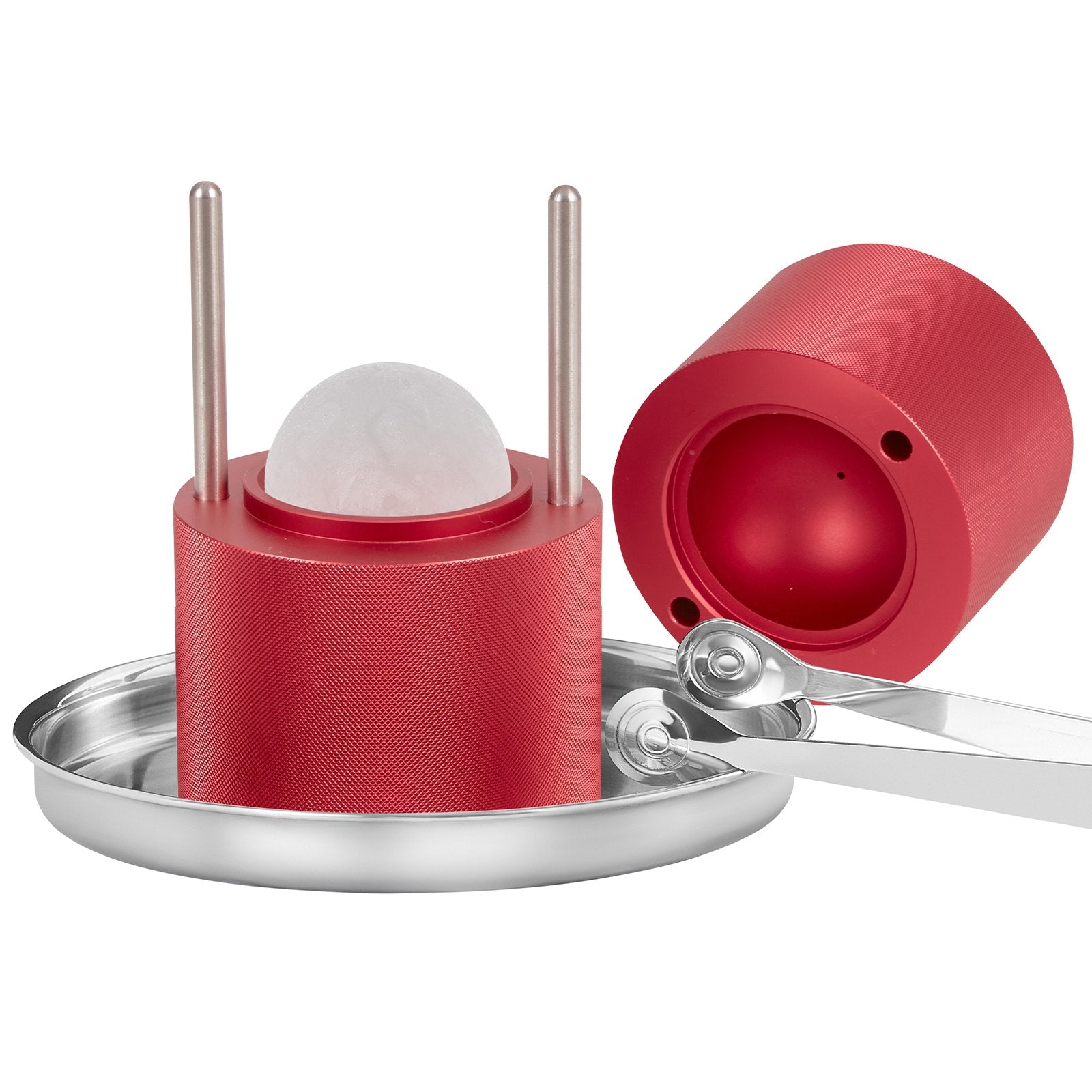 Ice Ball Press, 6cm Ice Ball Maker, Aircraft Al Alloy Ice Ball Press Kit for 60mm Ice Sphere, Ice Press with V952-BQYJHSLCJ60MMWIL4V0