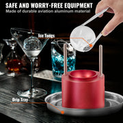 Ice Ball Press, 6cm Ice Ball Maker, Aircraft Al Alloy Ice Ball Press Kit for 60mm Ice Sphere, Ice Press with V952-BQYJHSLCJ60MMWIL4V0