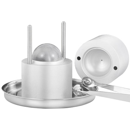 Ice Ball Press Kit, Aircraft Al Alloy Ice Press with Ice Block Mold, Large Mat, Tong, Drip Tray, One Glass, V952-BQYJYSLCG60MMN7OYV0