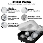 Ice Cube Trays (Set of 2), 2-in-1 Combo with Silicone Sphere Ice Ball Maker & Large Square Ice Cube Maker V952-BQZZJHSTMBQ66DWGVV0