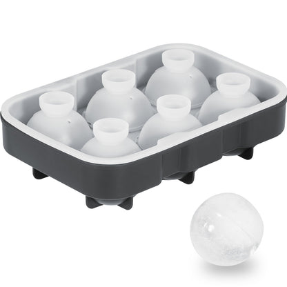 Ice Cube Trays (Set of 2), 2-in-1 Combo with Silicone Sphere Ice Ball Maker & Large Square Ice Cube Maker V952-BQZZJHSTMBQ66DWGVV0
