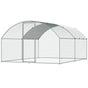Large Metal Chicken Coop, 9.8x12.9x6.5 ft Walk in Chicken Run for Yard with Waterproof Cover, Doom Roof Hen V952-BRSJP4X3X2MYTLHA4V0