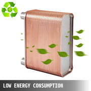 Heat Exchanger 3"x7.5" 60 Plates Brazed Plate Heat Exchanger 316L 1/2" BSP FPT Heat Exchanger EATB12 Beer V952-BSHRQ1260FB12G601V0