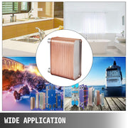 Heat Exchanger 3"x7.5" 60 Plates Brazed Plate Heat Exchanger 316L 1/2" BSP FPT Heat Exchanger EATB12 Beer V952-BSHRQ1260FB12G601V0