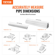 Mini Split Line Set Cover 76.2mm W 3110mm L, PVC Decorative Pipe Line Cover For Air Conditioner with 5 V952-BSKSQFTSKDGX4RGJNV0