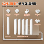 Mini Split Line Set Cover 76.2mm W 3110mm L, PVC Decorative Pipe Line Cover For Air Conditioner with 5 V952-BSKSQFTSKDGX4RGJNV0