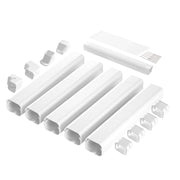 Mini Split Line Set Cover 76.2mm W 3110mm L, PVC Decorative Pipe Line Cover For Air Conditioner with 5 V952-BSKSQFTSKDGX4RGJNV0