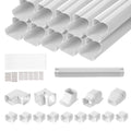 Mini Split Line Set Cover 76.2mm W 5400mm L, PVC Decorative Pipe Line Cover For Air Conditioner with 10 V952-BSKSQFTSKDGXB3X6AV0