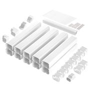 Mini Split Line Set Cover 76.2mm W 5400mm L, PVC Decorative Pipe Line Cover For Air Conditioner with 10 V952-BSKSQFTSKDGXB3X6AV0