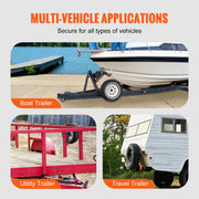 Spare Tire Carrier, Trailer Spare Tire Mount, 160 lbs Capacity, Utility Trailer Accessories Fits Most 4 & 5 & V952-BTCFJCK150LBSV8AWV0