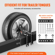 Spare Tire Carrier, Trailer Spare Tire Mount, 160 lbs Capacity, Utility Trailer Accessories Fits Most 4 & 5 & V952-BTCFJLS160LBS14F0V0