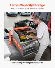 Semi-Truck Step Tool Box, 610 x 695 x 645 mm Heavy Duty Aluminum Toolbox Side Mount, Waterproof Side Storage V952-BTGJXBTGJX3TF391R001V0