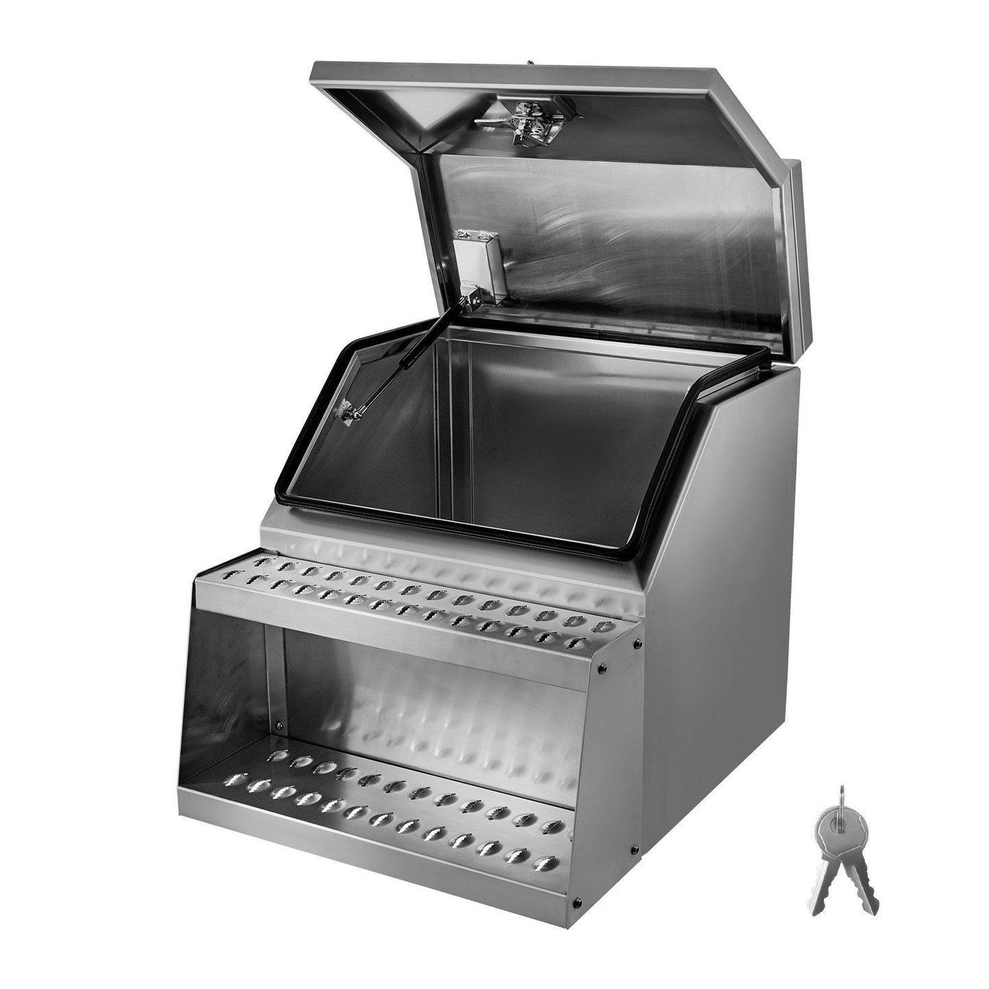 Semi-Truck Step Tool Box, 610 x 695 x 645 mm Heavy Duty Aluminum Toolbox Side Mount, Waterproof Side Storage V952-BTGJXBTGJX3TF391R001V0