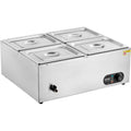 Commercial Electric Food Warmer Countertop Buffet 4*12 Qt Pan Bain Marie V952-BW4412QT1200W2SZRV3