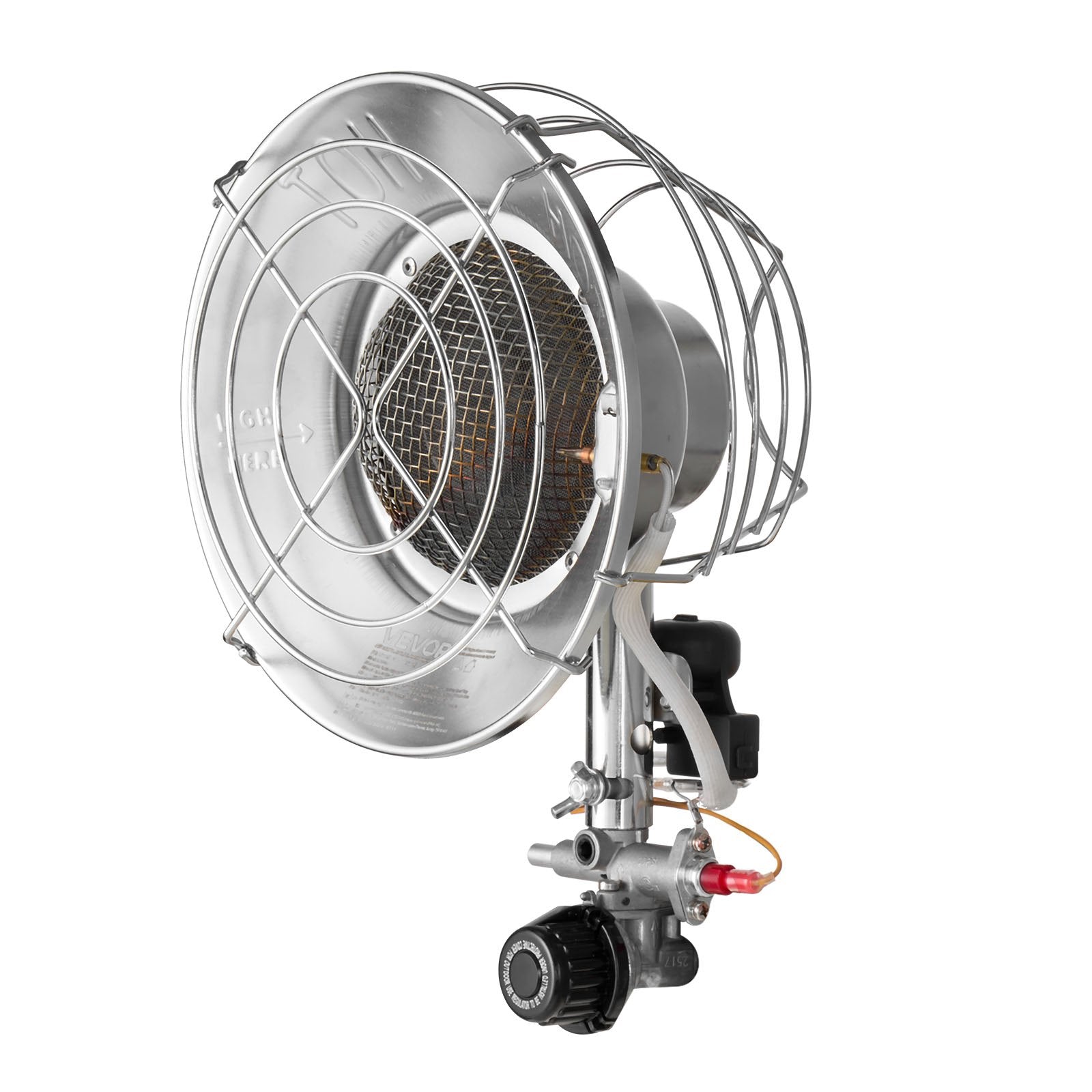 Propane Tank Top Heater with Portable Trolley, 15000 BTU Rapid Heating 180-Degree Infrared Radiant Tank Top V952-BWGDJRQBWGTCMP69D001V0