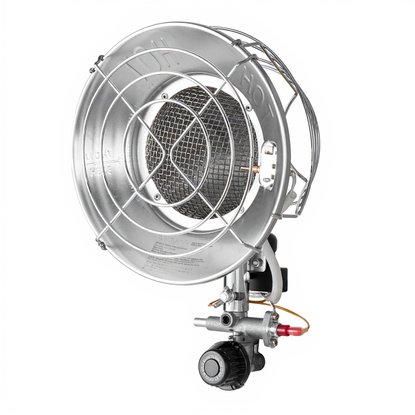 Propane Tank Top Heater with Portable Trolley, 15000 BTU Rapid Heating 180-Degree Infrared Radiant Tank Top V952-BWGDJRQBWGTCMP69D001V0