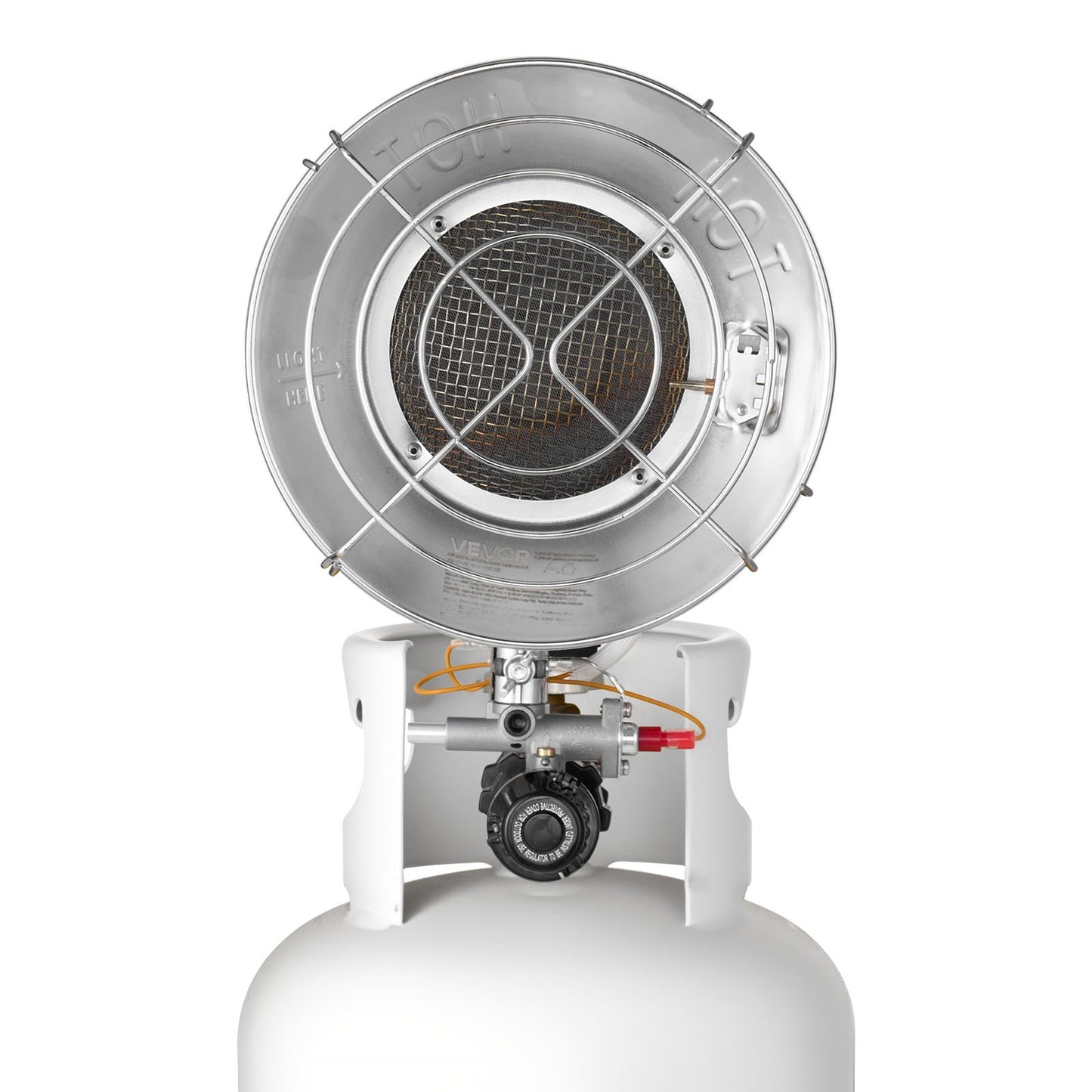 Propane Tank Top Heater with Portable Trolley, 15000 BTU Rapid Heating 180-Degree Infrared Radiant Tank Top V952-BWGDJRQBWGTCMP69D001V0