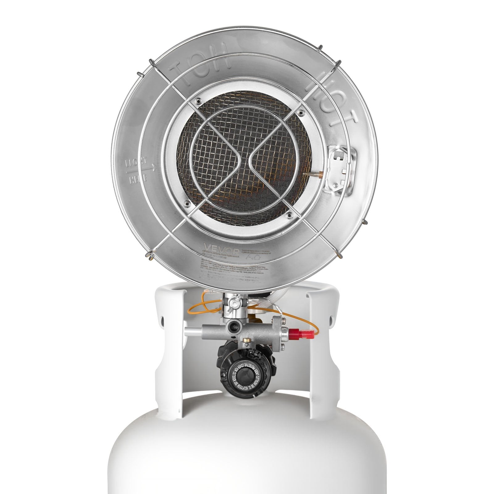 Propane Tank Top Heater with Portable Trolley, 15000 BTU Rapid Heating 180-Degree Infrared Radiant Tank Top V952-BWGDJRQBWGTCMP69D001V0