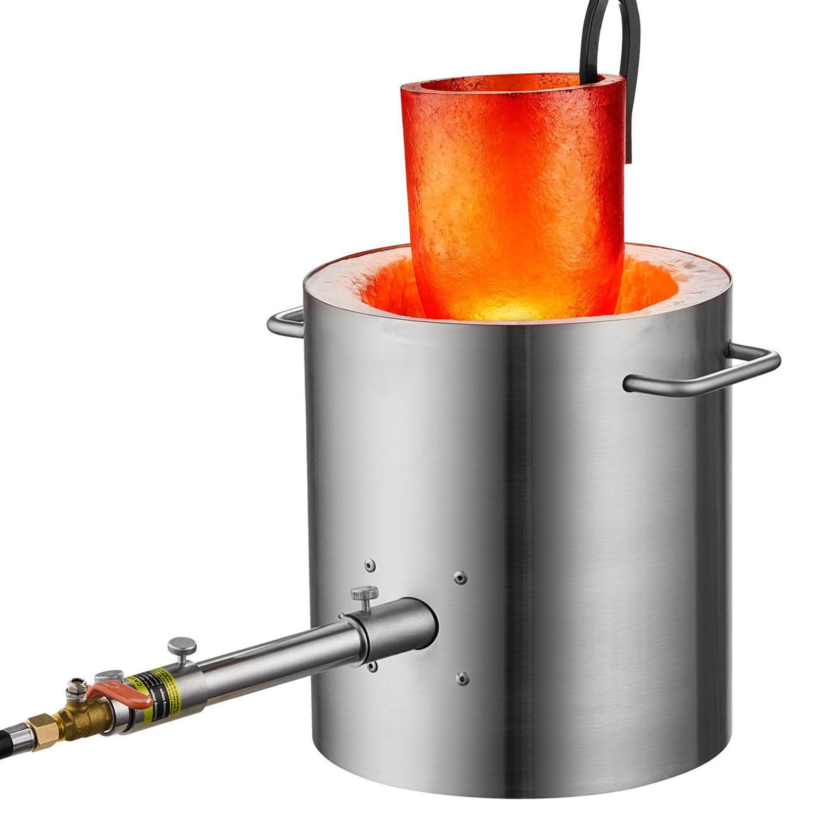 Propane Melting Furnace Kit, 8KG/18lbs Gas Metal Melting Furnace Kit, Foundry Home Kiln with Crucible, Tongs, V952-BWRJLDHQSYMGIJ2DIV0