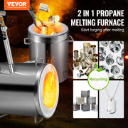 12KG Propane Smelting Furnace Kit Melting Furnace Double Burners 2700 degrees F V952-BWRJLGMA12KG2W54OV0