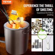 6KG Propane Melting Furnace Kit Melting Furnace Stainless Steel 2700 degrees F V952-BWRJLGMAX6KG1TP2BV0