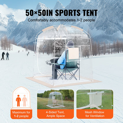 Sports Tent Instant Tent Shelter Weather Proof 1 Person Clear Bubble Tent V952-BWZPDRZTMFX5QJU6SV0