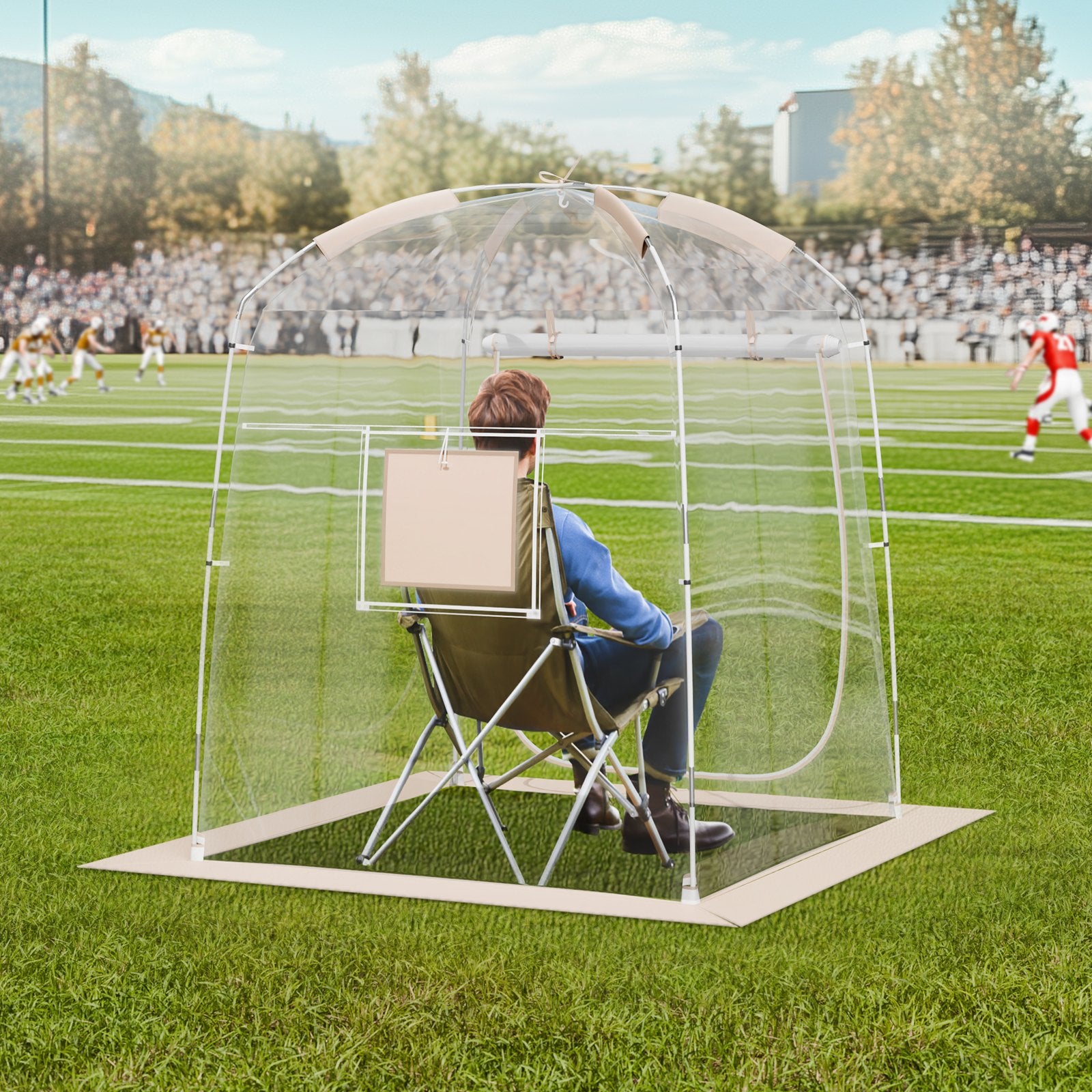 Sports Tent Instant Tent Shelter Weather Proof 1 Person Clear Bubble Tent V952-BWZPDRZTMFX5QJU6SV0