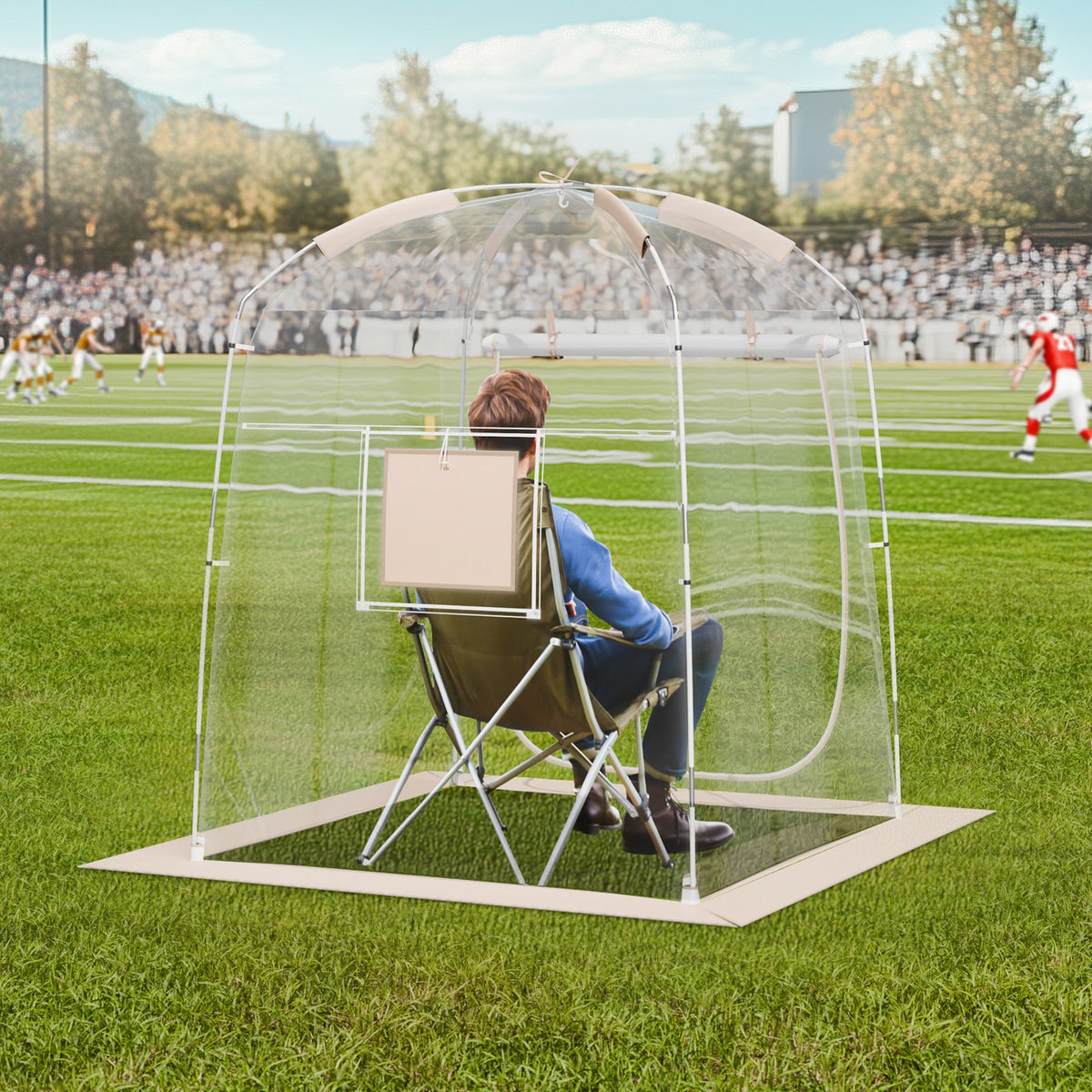 Sports Tent Instant Tent Shelter Weather Proof 1 Person Clear Bubble Tent V952-BWZPDRZTMFX5QJU6SV0