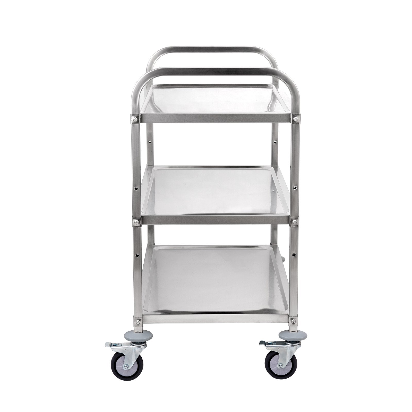 3-Tier Utility Cart Rolling Cart on Wheels 37.5"x20"x37.7" 450 LBS 6 Hooks V952-BXGCFTCCB374XSWSCV0