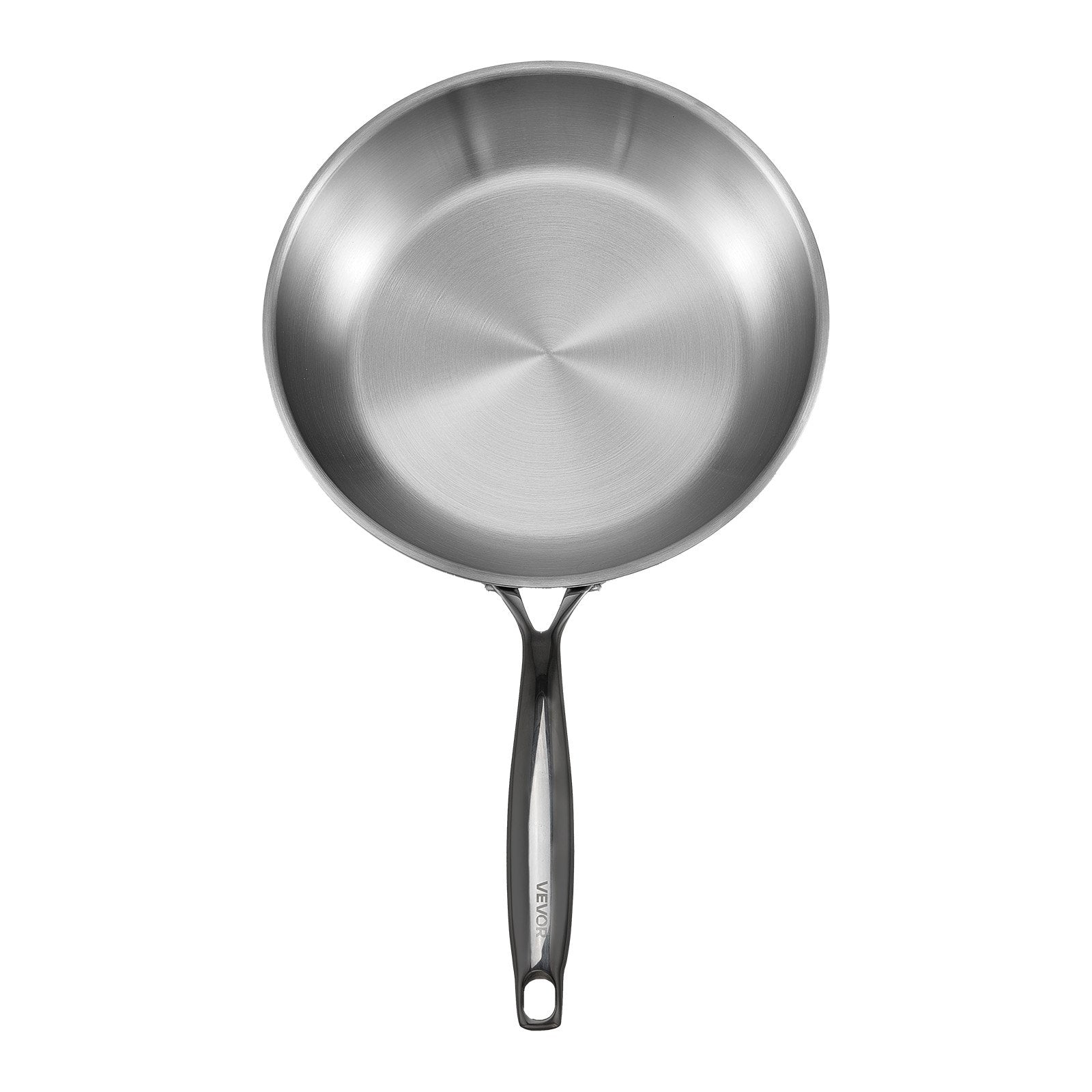 Tri-Ply Stainless Steel Frying Pan, 3 Piece (240, 280, 320 mm), Cooking Skillet with Heat-Resistant Handle, V952-BXGCGSJTBXG8CNBK6001V0