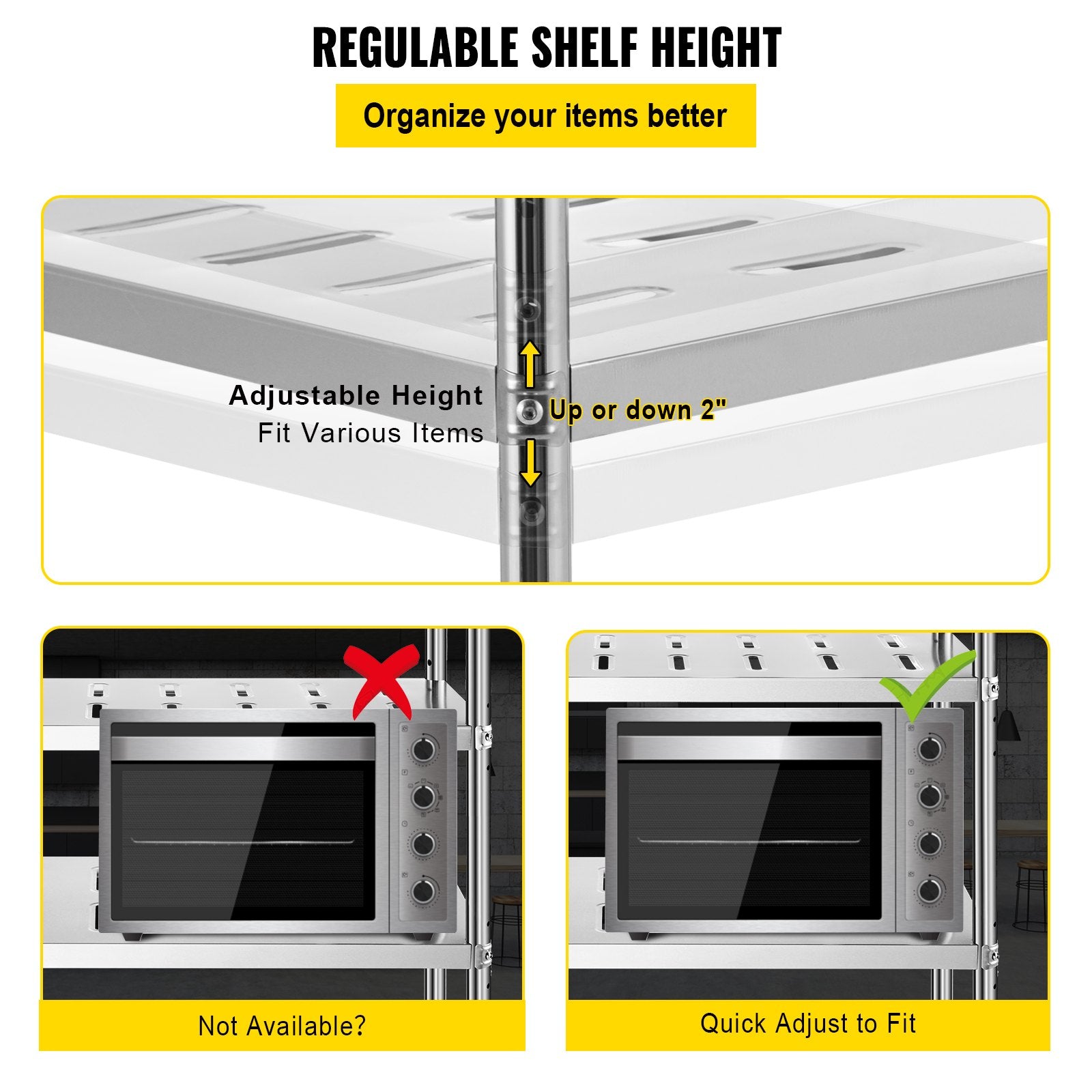 Garage Shelf Heavy Duty Shelving 4-Tier 150x45x155cm Stainless Steel V952-BXGCKHJYCC6045UAVV0
