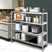 Garage Shelf Heavy Duty Shelving 4-Tier 150x45x155cm Stainless Steel V952-BXGCKHJYCC6045UAVV0