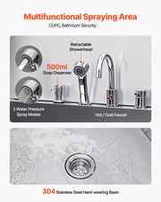 155 cm Dog Grooming Bath Tub Stainless Steel w Ramp Water Filter V952-BXGCWYG61CPDIM12TV0