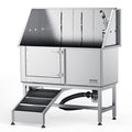 1.57M Pet Dog Bathing Station w/Ramp, Professional Stainless Steel Dog Grooming Tub w/ Soap Box, Faucet,Rich V952-BXGCWYG62ZKM7I5V3V0