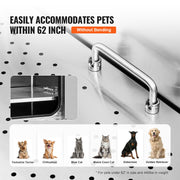 1.57M Pet Dog Bathing Station w/Ramp, Professional Stainless Steel Dog Grooming Tub w/ Soap Box, Faucet,Rich V952-BXGCWYG62ZKM7I5V3V0