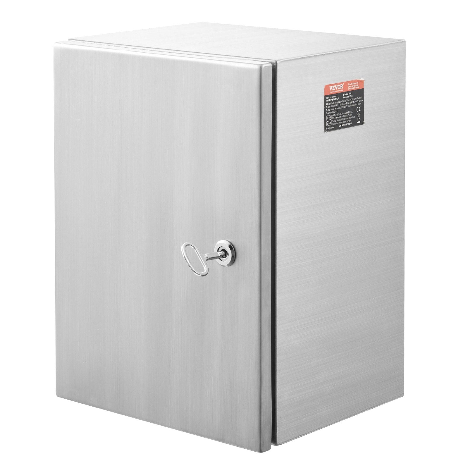 Steel Electrical Box, 40x30x15 cm, 304 Stainless Steel Electrical Enclosure Box, Wall-Mounted Outdoor V952-BXGDQX16X12XVGLJZV0