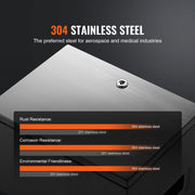 Steel Electrical Box, 50x40x20 cm, 304 Stainless Steel Electrical Enclosure Box, Wall-Mounted Outdoor V952-BXGDQX20X16X4VPKIV0