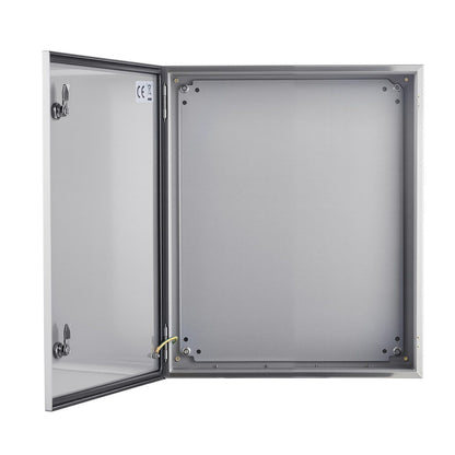 Steel Electrical Box, 60x50x20 cm, 304 Stainless Steel Electrical Enclosure Box, Wall-Mounted Outdoor V952-BXGDQX24X20XC3Z3EV0