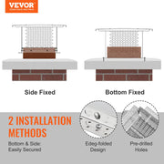 Chimney Cap 13" x 9" 304Stainless Steel Fireplace Flue Caps Cover Mesh V952-BXGFXPDYDGYS7SWWCV0
