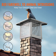 Chimney Cap 13" x 9" 304Stainless Steel Fireplace Flue Caps Cover Mesh V952-BXGFXPDYDGYS7SWWCV0