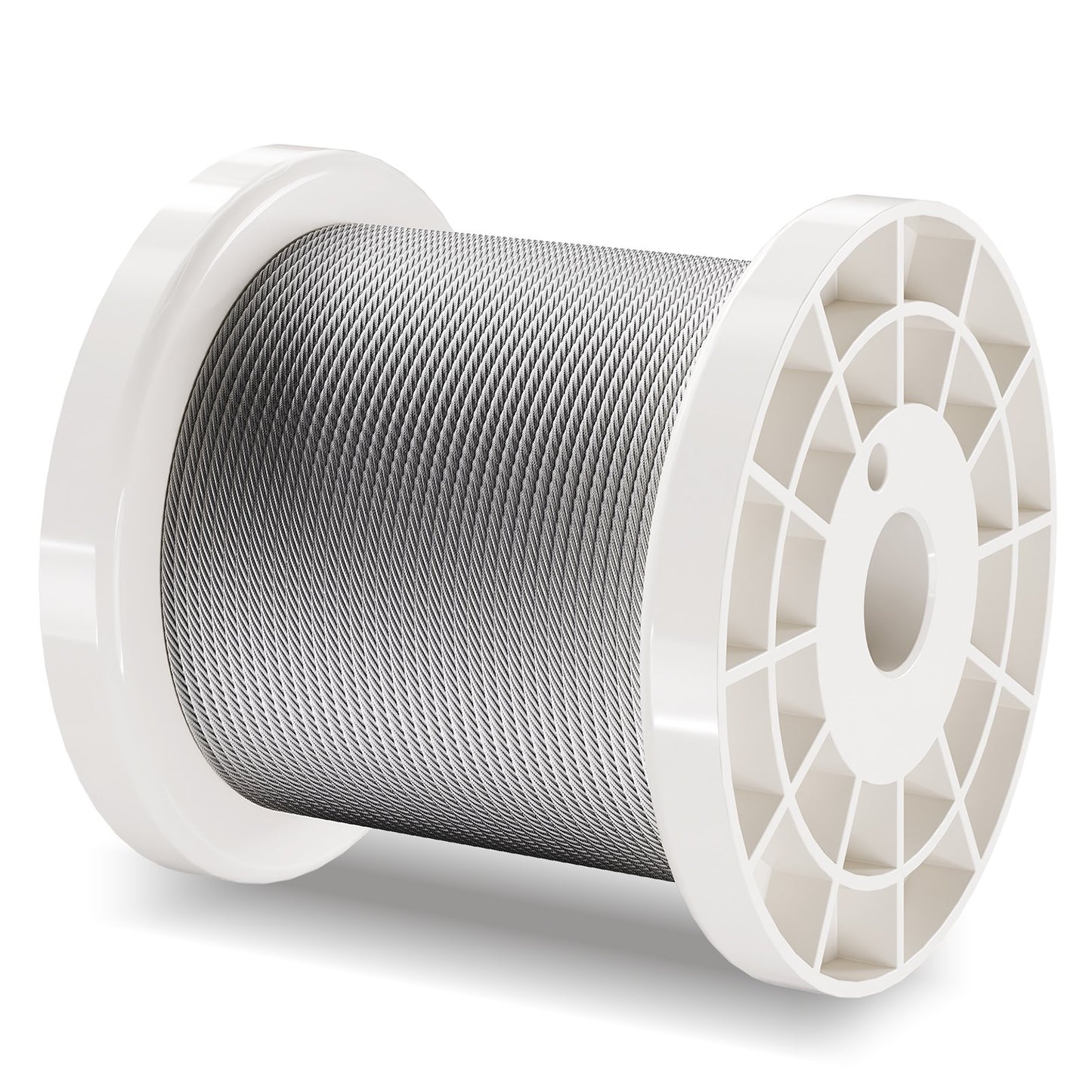 Wire Rope Kit, 1.59 mm 100.6 m 304 Stainless Steel Cable with 80 Sleeves and 20 Thimbles, 2KN Breaking V952-BXGGSS330FTBMD4CEV0