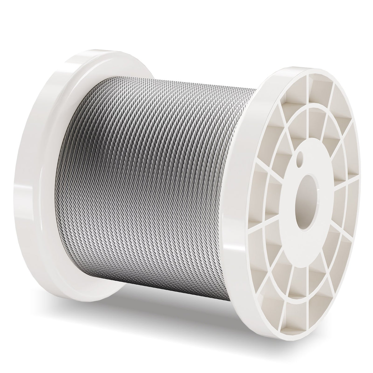 Wire Rope Kit, 1.59 mm 100.6 m 304 Stainless Steel Cable with 80 Sleeves and 20 Thimbles, 2KN Breaking V952-BXGGSS330FTBMD4CEV0