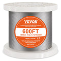 T316 Stainless Steel Cable 3.18mm 7x7 Steel Wire Rope 182.3m Cable Railing V952-BXGGSSBXG3160WC09V0