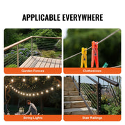 T316 Stainless Steel Cable 3.18mm 7x7 Steel Wire Rope 182.3m Cable Railing V952-BXGGSSBXG3160WC09V0