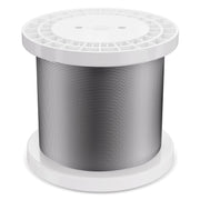 Wire Rope Kit, 3.18 mm 305 m 316 Stainless Steel Cable with Cutter and Gloves, 7.1KN Breaking Strength, 7x7 V952-BXGGSSBXG3163WG03V0