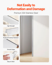 Stainless Steel Wall Corner Protector, 38 x 38 x 2436 mm, 10 Pack Metal Corner Guards, 304 Stainless Steel V952-BXGHJ1BXG10PTDGV3001V0