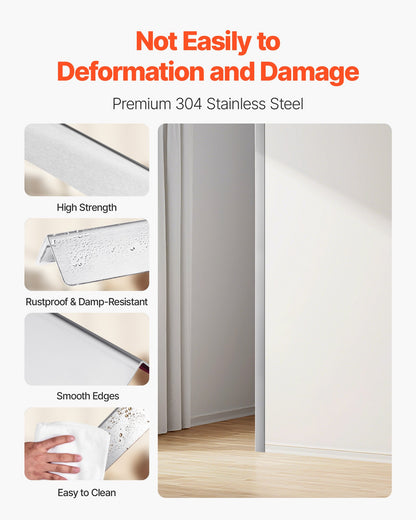 Stainless Steel Wall Corner Protector, 38 x 38 x 2436 mm, 10 Pack Metal Corner Guards, 304 Stainless Steel V952-BXGHJ1BXG10PTDGV3001V0