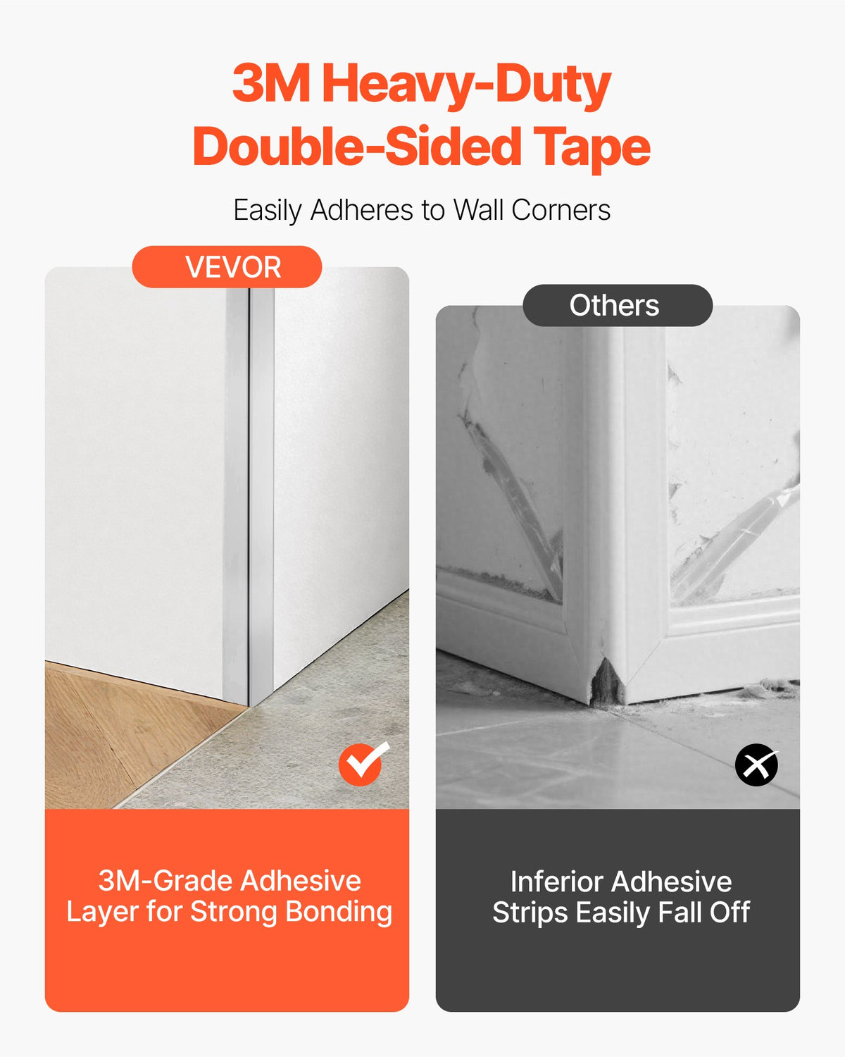 Stainless Steel Wall Corner Protector, 38 x 38 x 2436 mm, 10 Pack Metal Corner Guards, 304 Stainless Steel V952-BXGHJ1BXG10PTDGV3001V0